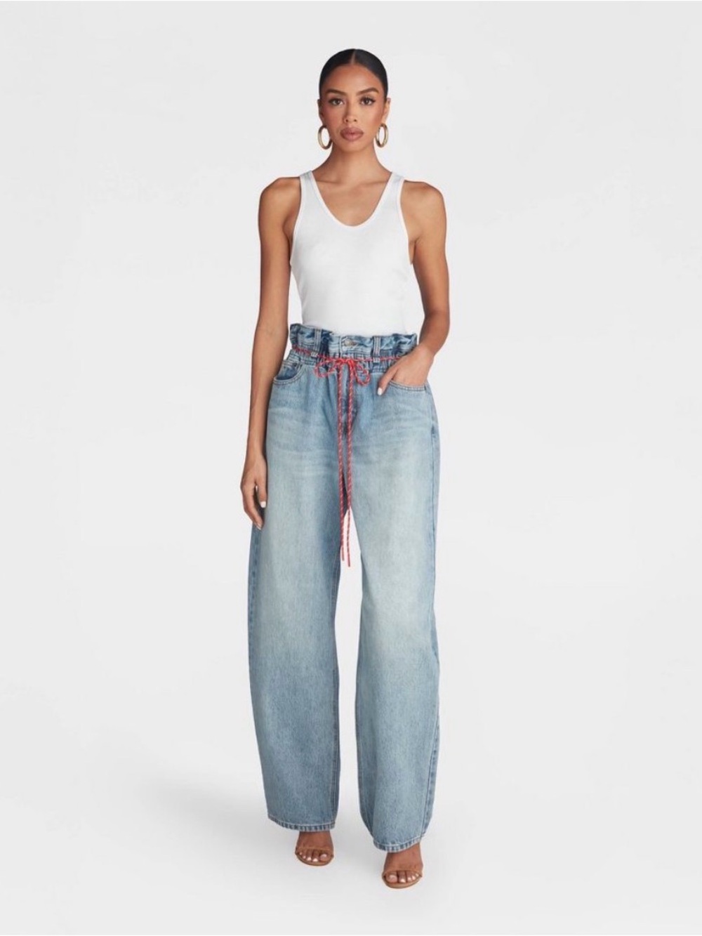 🌺KBB BY KHALANA BARREL LEG “THE PAPER BAG JEAN”  SIZE 8 NEW 🌺
